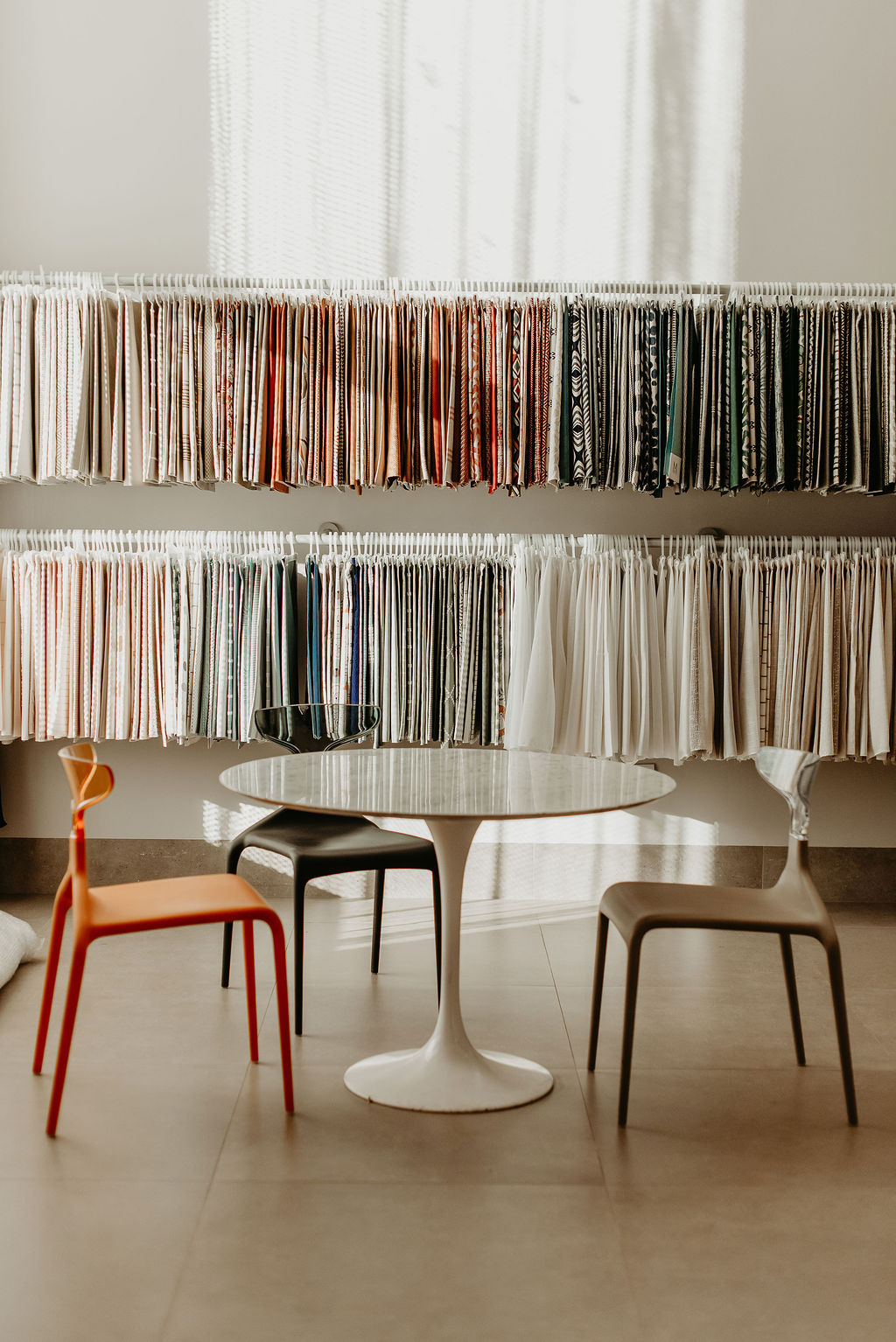 Detalhe de Cortina em Tecido Donatelli Rio Verde